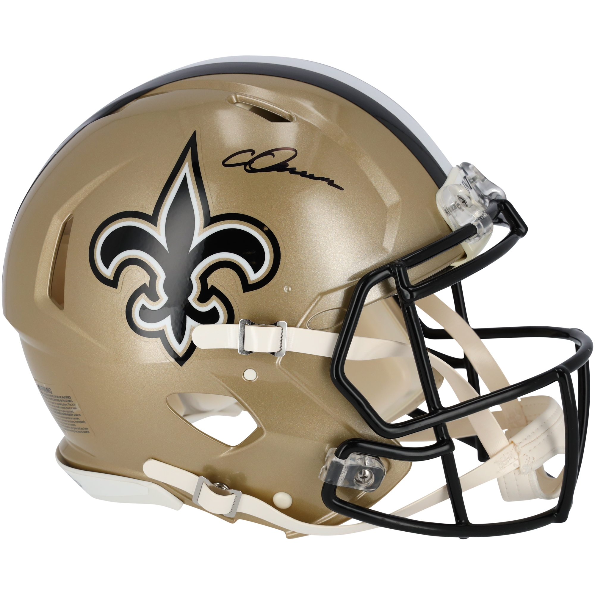 Chris Olave New Orleans Saints Autographed Riddell Speed Authentic Helmet