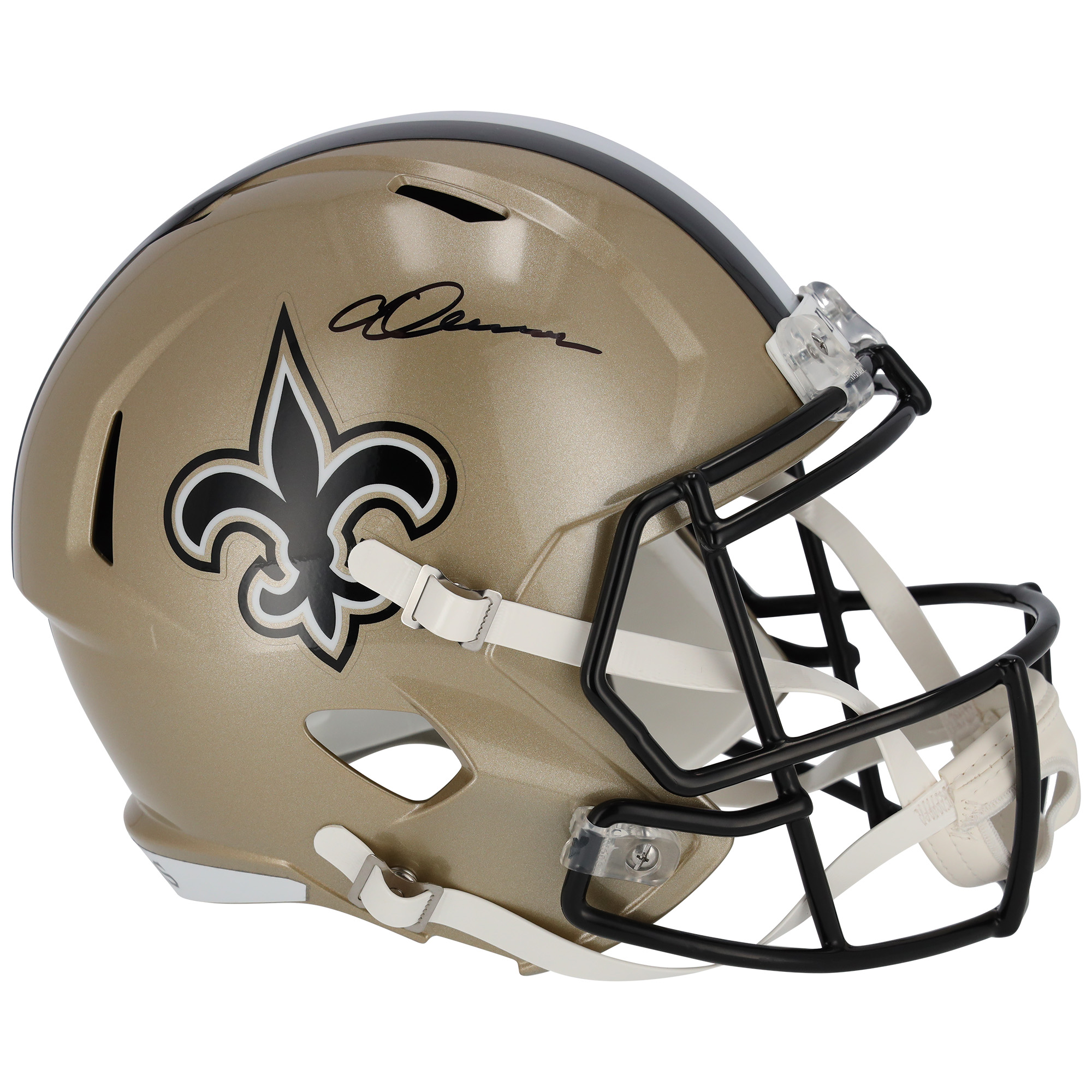 Chris Olave New Orleans Saints Autographed Riddell Speed Replica Helmet