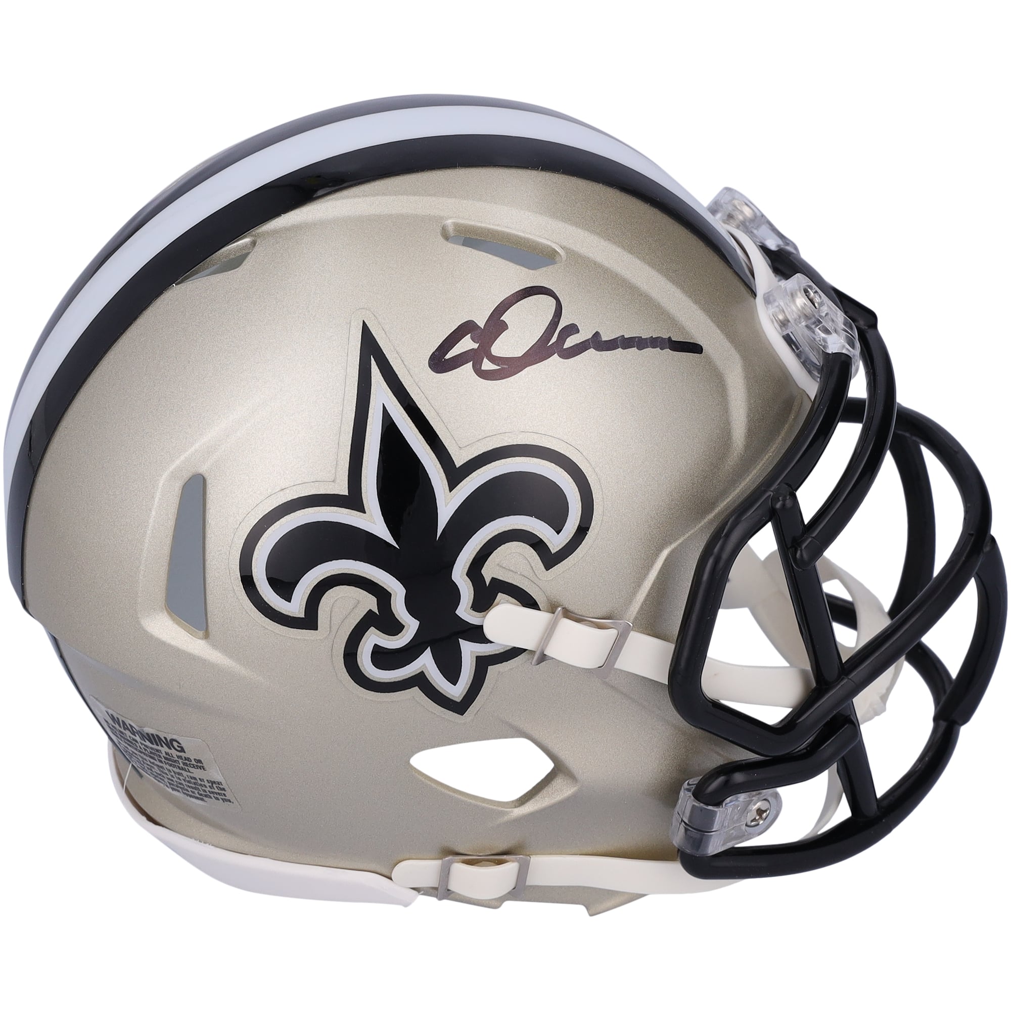 Chris Olave New Orleans Saints Autographed Riddell Speed Mini Helmet