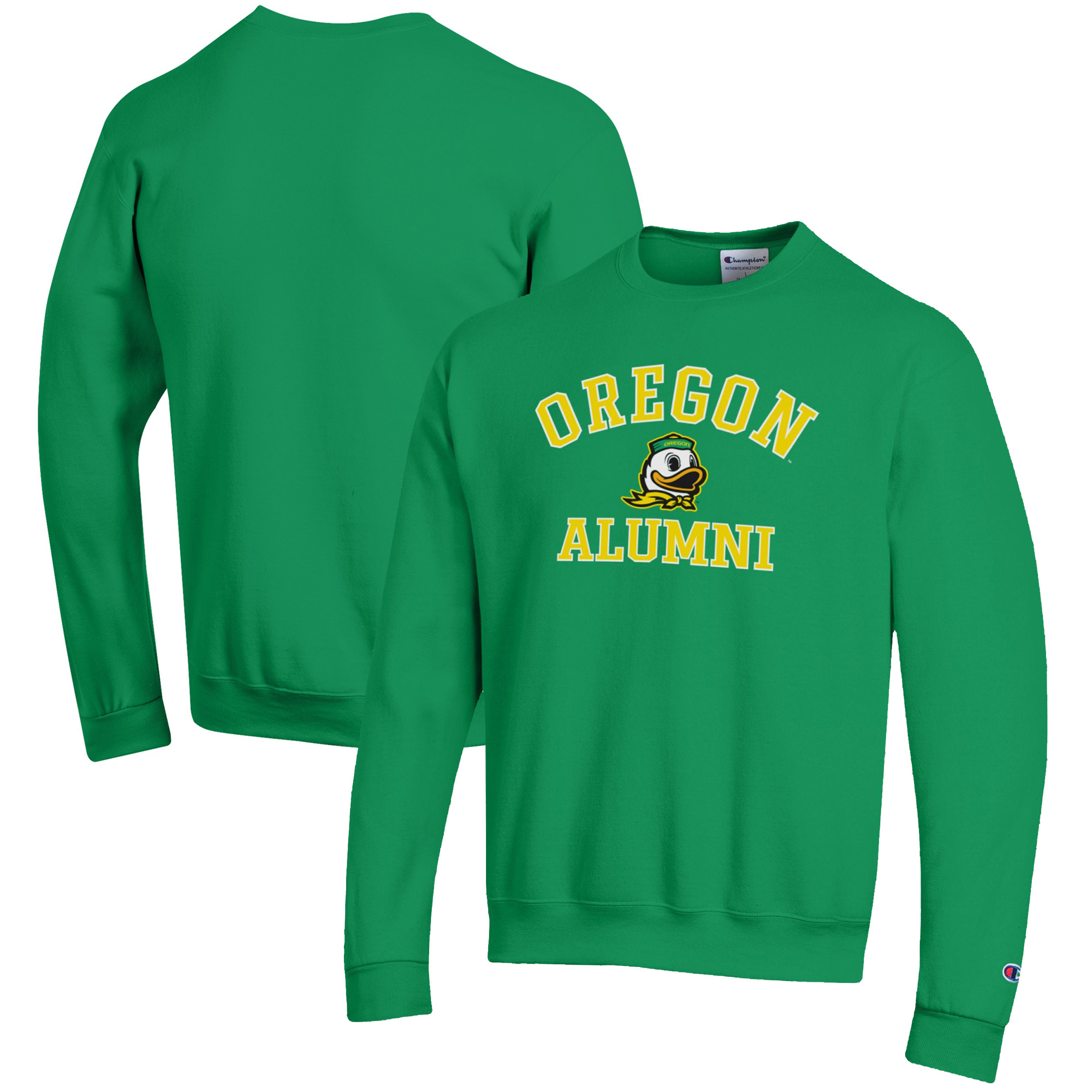 Men’s Champion Green Oregon Ducks Alumni Logo Arch Pullover Sweatshirt Men’s Champion Green Oregon Ducks Alumni Logo Arch Pullover Sweatshirt