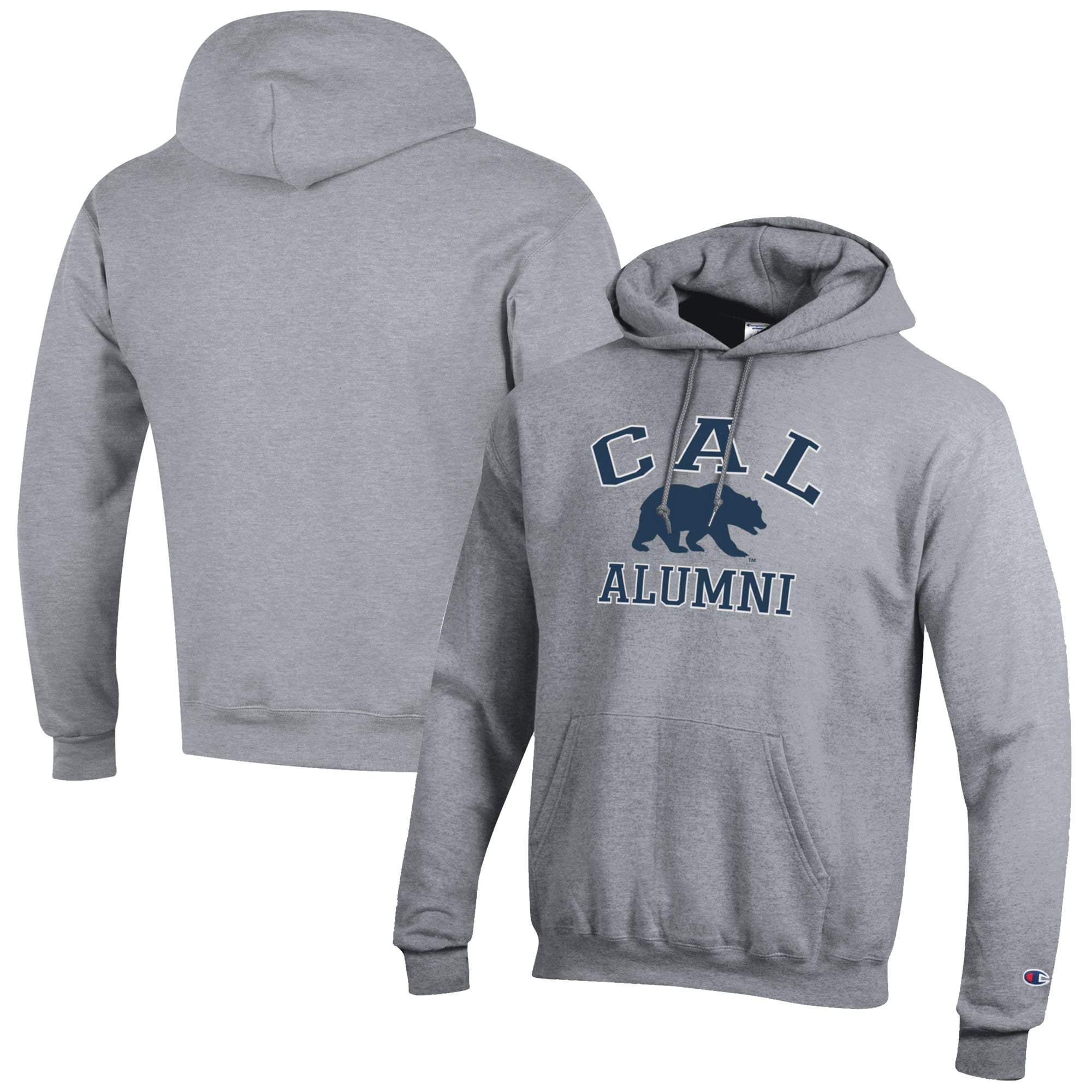 Men's Champion  Gray Cal Bears Alumni Logo Pullover Hoodie