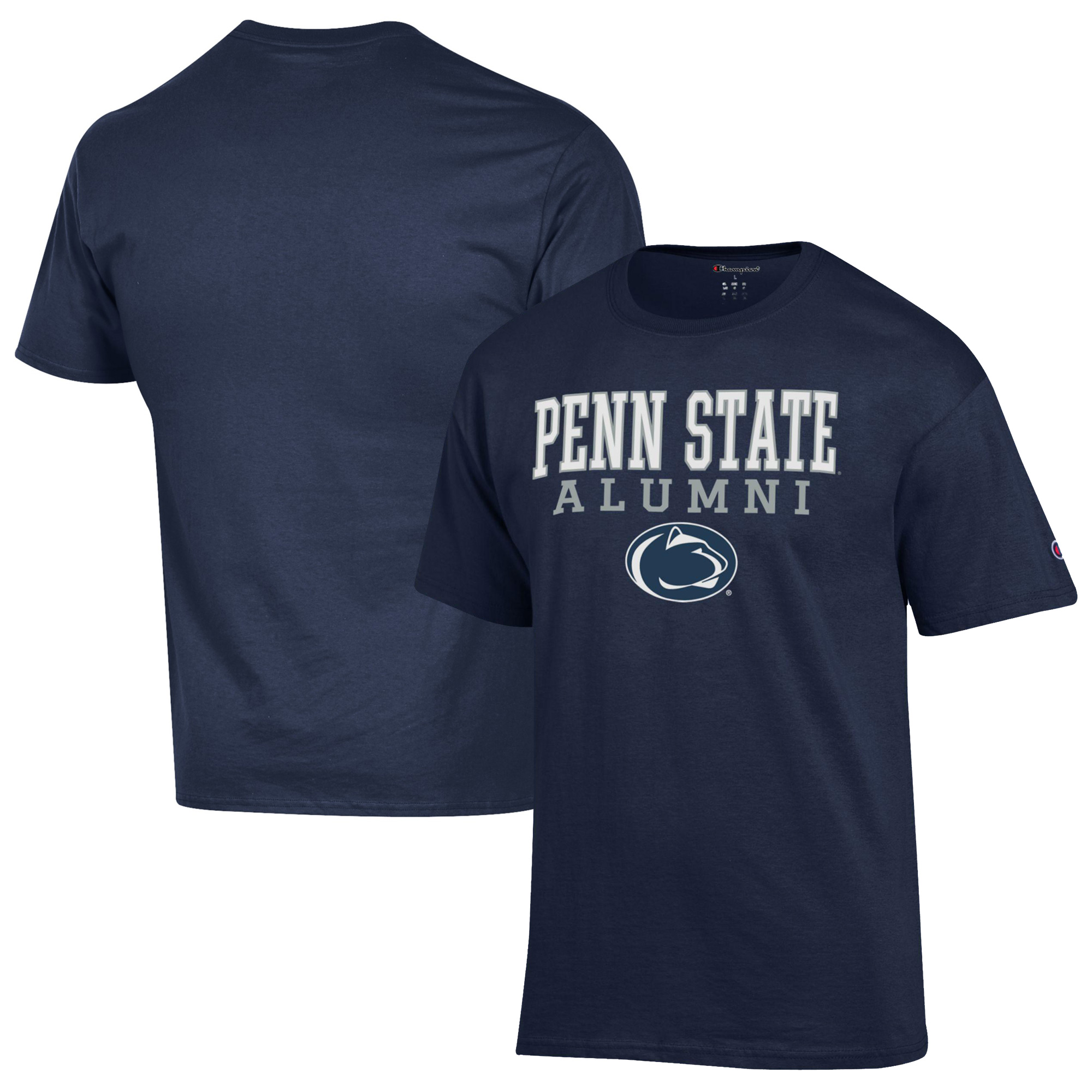 Men's Champion Navy Penn State Nittany Lions Alumni Logo Stack T-Shirt