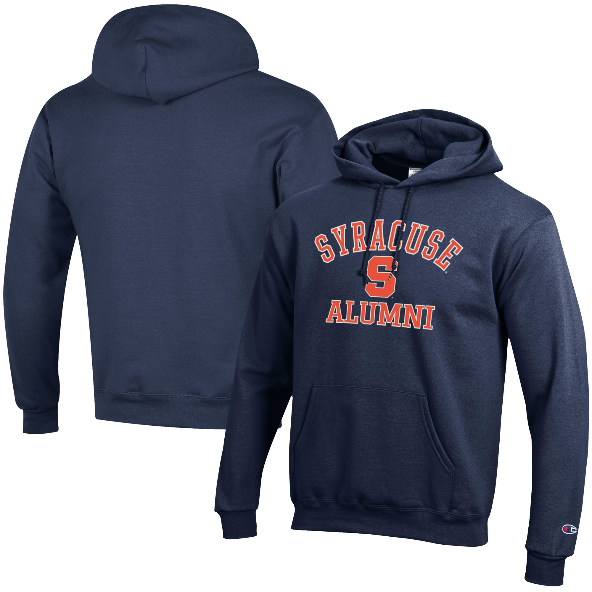 Men's Champion Navy Syracuse Orange Alumni Logo Pullover Hoodie