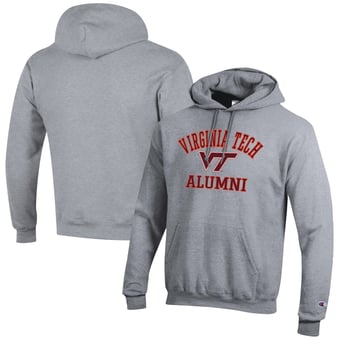 Men's Champion  Gray Virginia Tech Hokies Alumni Logo Pullover Hoodie