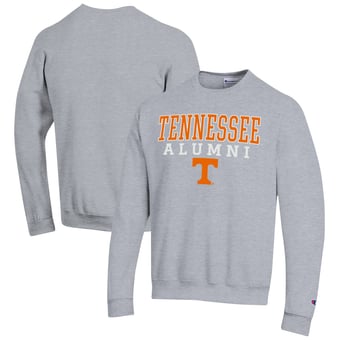 Men's Champion  Gray Tennessee Volunteers Alumni Logo Pullover Sweatshirt