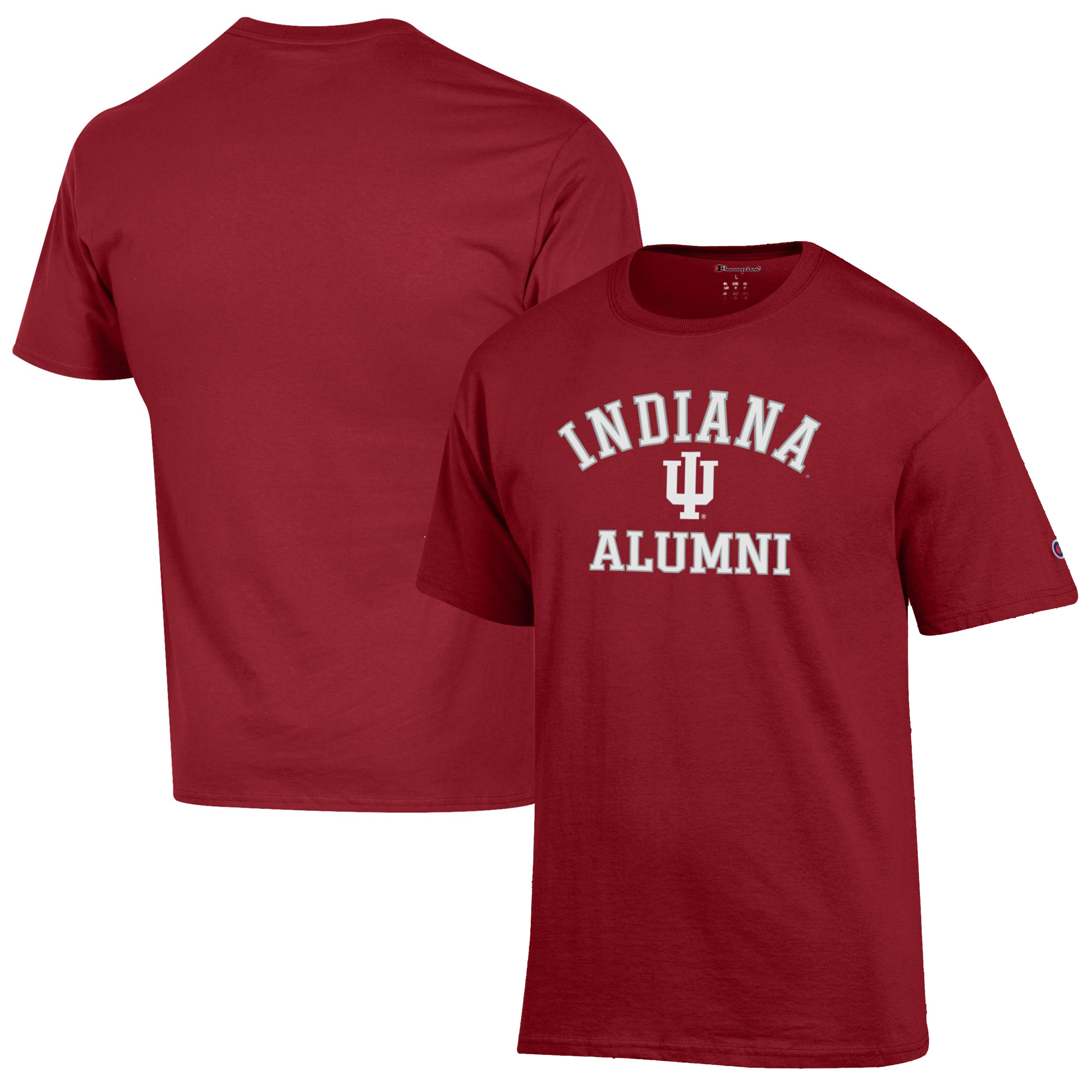 Men’s Champion Crimson Indiana Hoosiers Alumni Logo T-Shirt Men’s Champion Crimson Indiana Hoosiers Alumni Logo T-Shirt