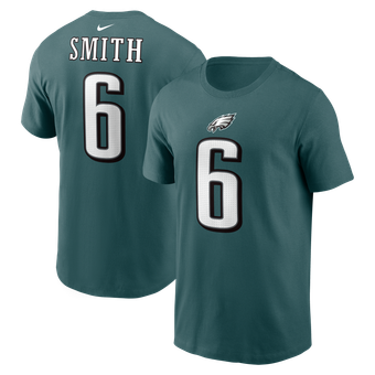 Men's Nike DeVonta Smith Midnight Green Philadelphia Eagles Name & Number T-Shirt