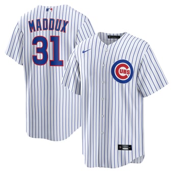 Men's Nike Greg Maddux White Chicago Cubs Home Retired Player Replica Jersey