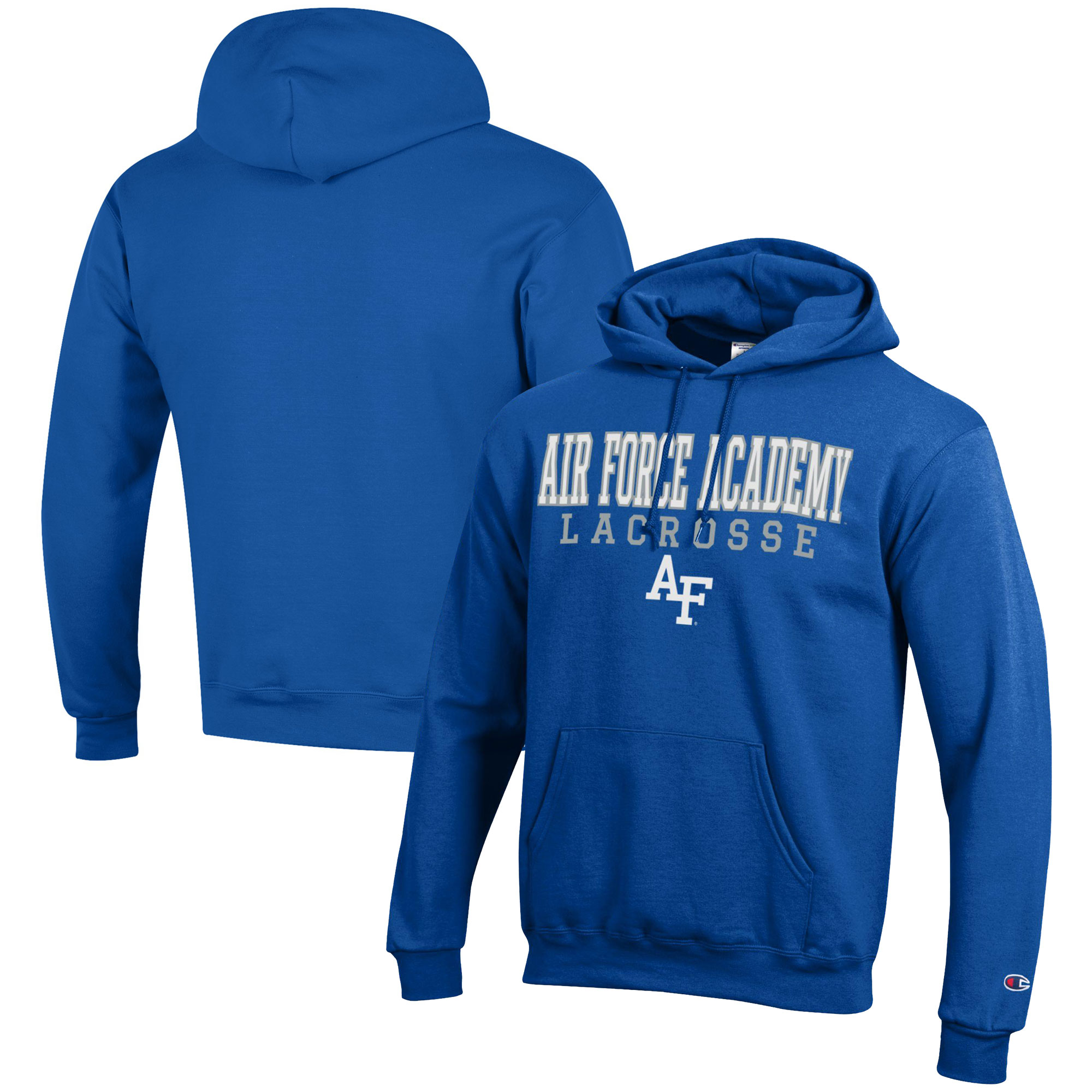 Men’s Champion Royal Air Force Falcons Lacrosse Stack Pullover Hoodie Men’s Champion Royal Air Force Falcons Lacrosse Stack Pullover Hoodie