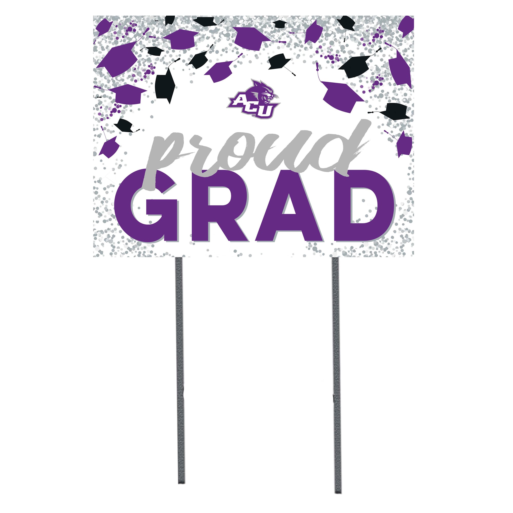 Abilene Christian University Wildcats  18" x 24" Proud Grad Yard Sign