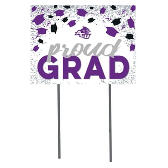 Abilene Christian University Wildcats  18" x 24" Proud Grad Yard Sign