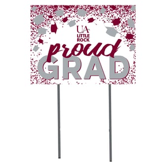 Arkansas Little Rock Trojans  18" x 24" Proud Grad Yard Sign