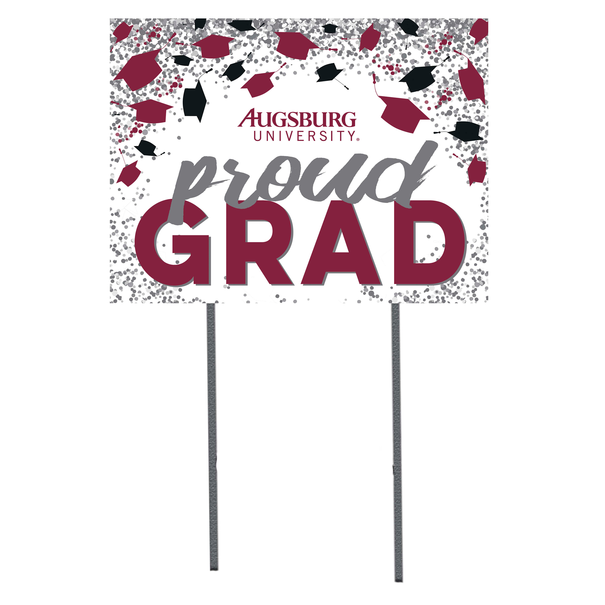 Augsburg Auggies  18" x 24" Proud Grad Yard Sign