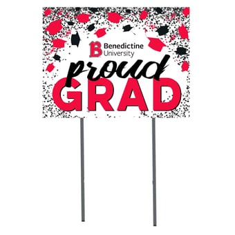 Benedictine Eagles  18" x 24" Proud Grad Yard Sign