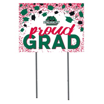 Binghamton Bearcats  18" x 24" Proud Grad Yard Sign