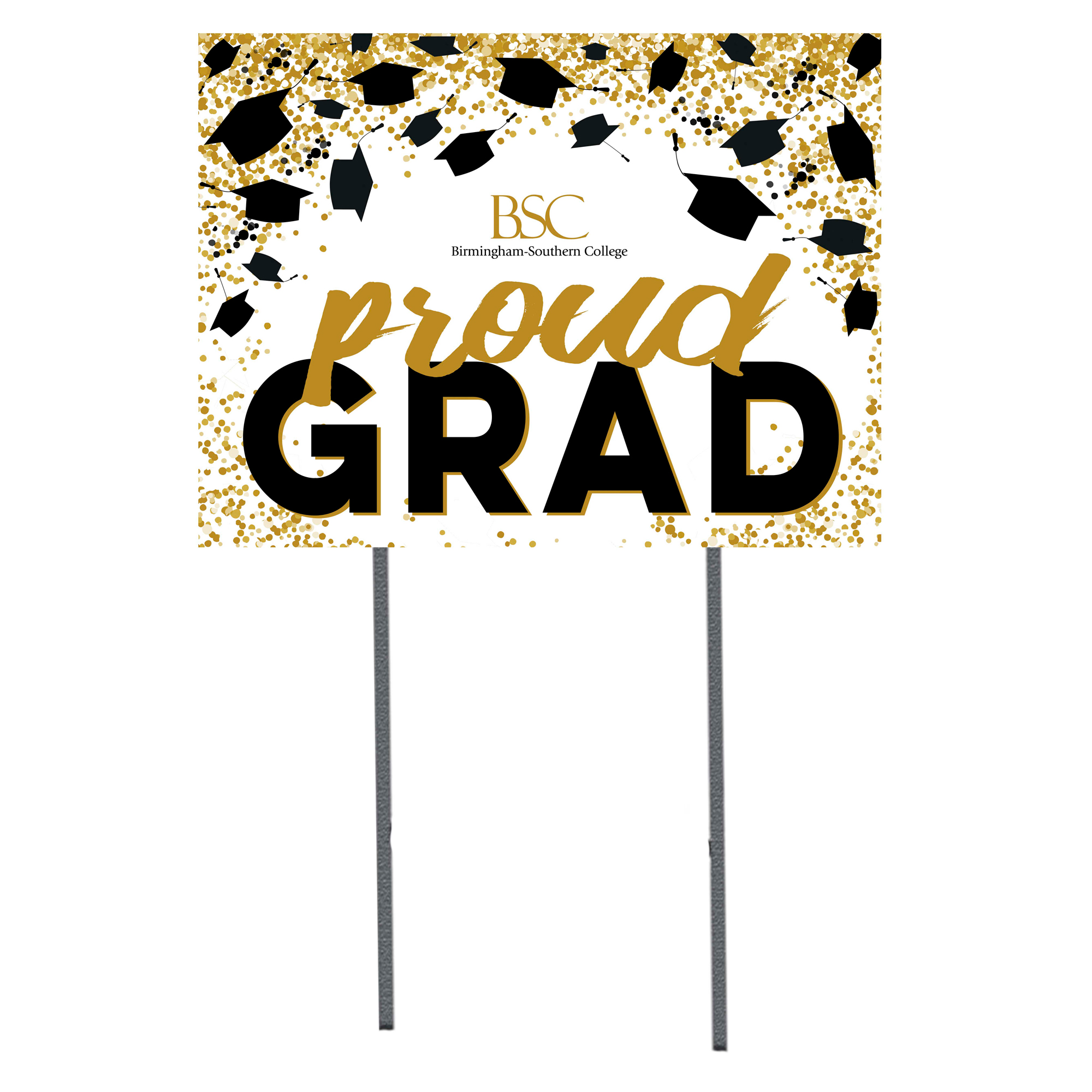 Birmingham-Southern Panthers  18" x 24" Proud Grad Yard Sign
