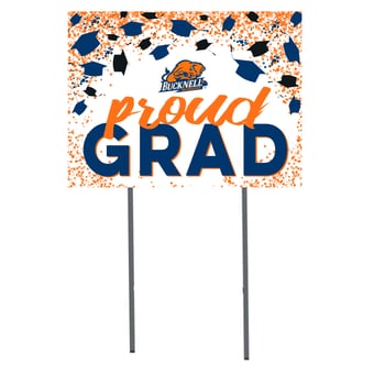 Bucknell Bison  18" x 24" Proud Grad Yard Sign
