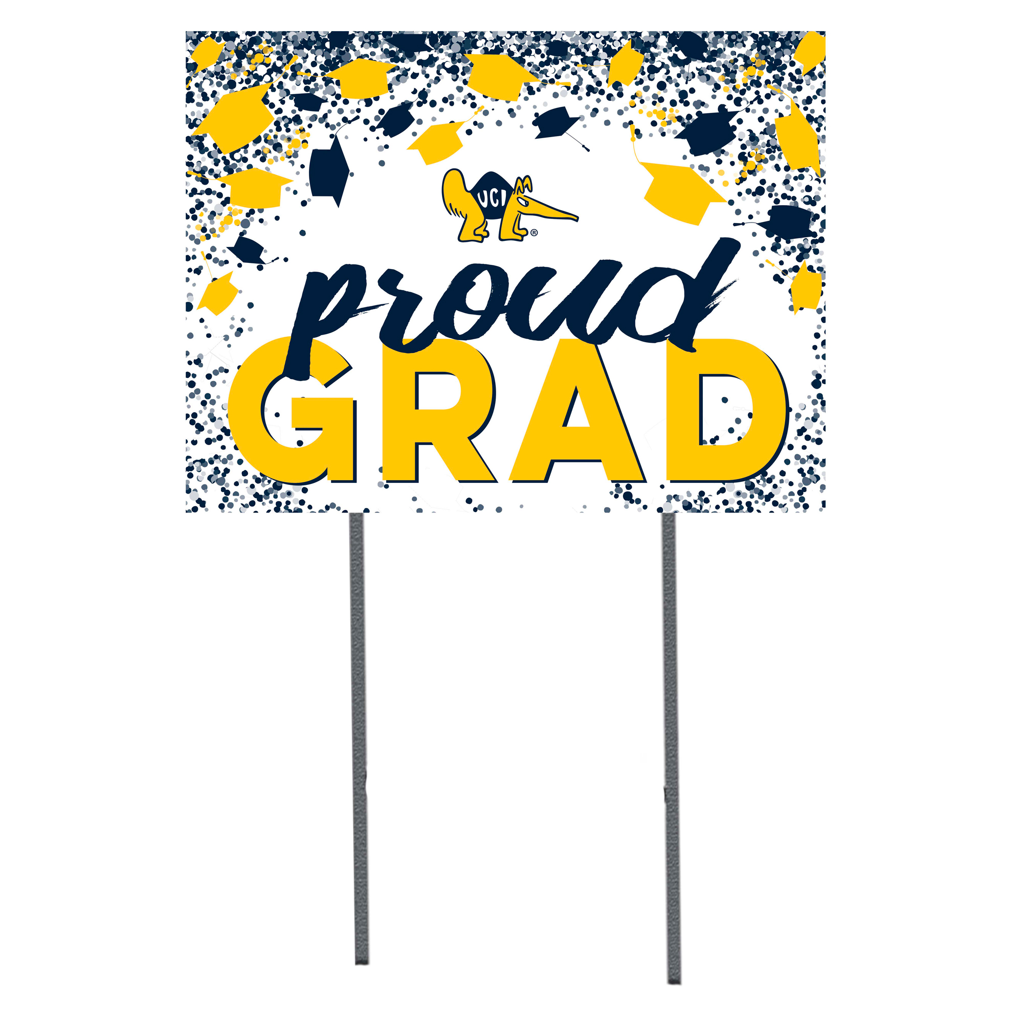 UC Irvine Anteaters  18" x 24" Proud Grad Yard Sign