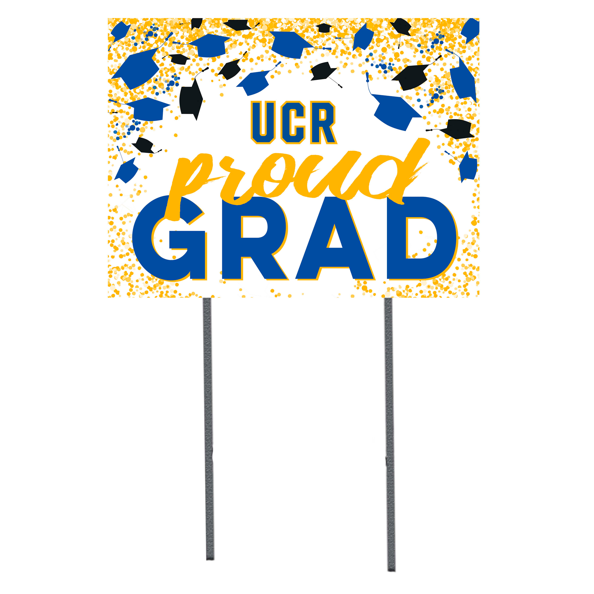 UC Riverside Highlanders  18" x 24" Proud Grad Yard Sign