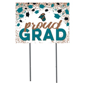 Coastal Carolina Chanticleers  18" x 24" Proud Grad Yard Sign