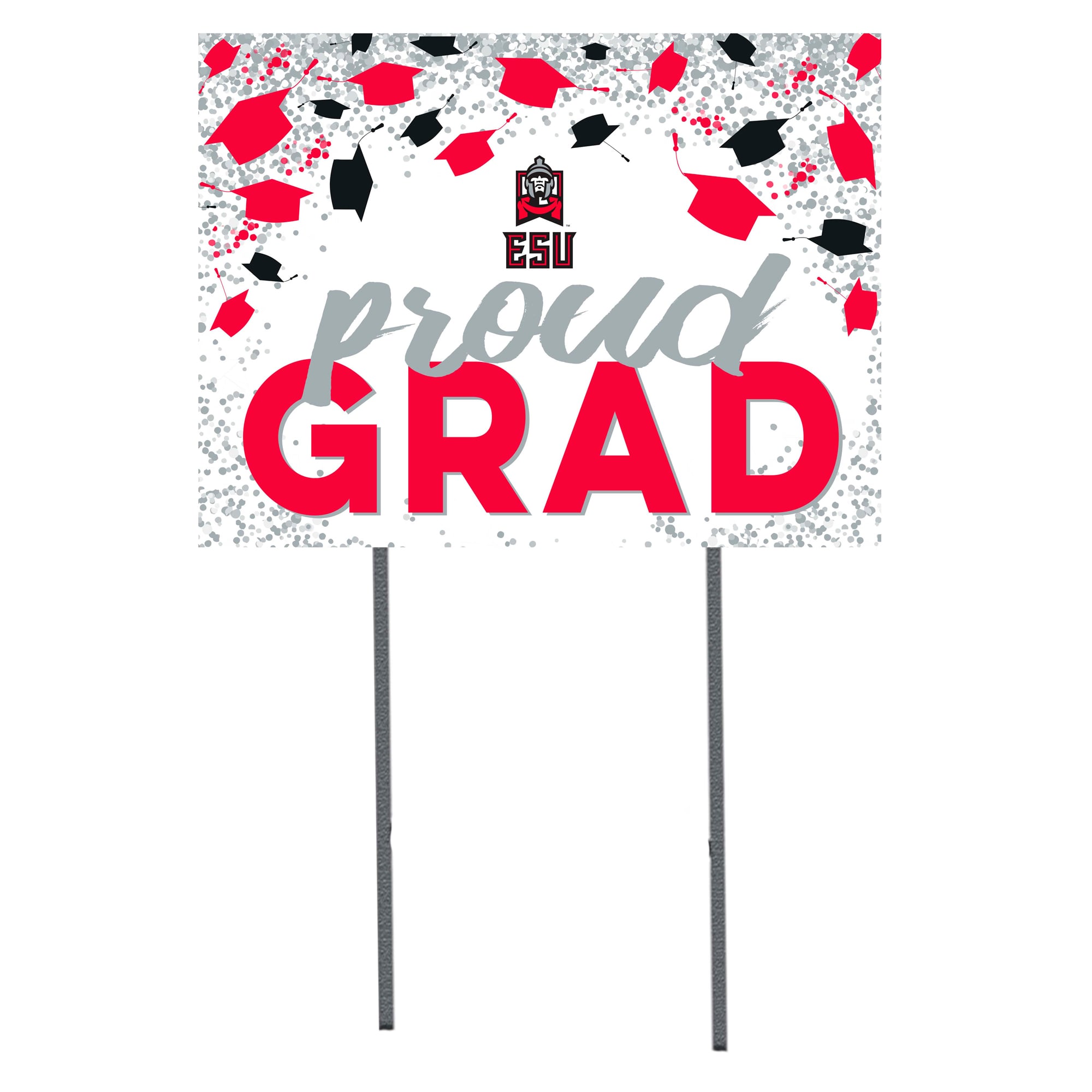 East Stroudsburg Warriors  18" x 24" Proud Grad Yard Sign