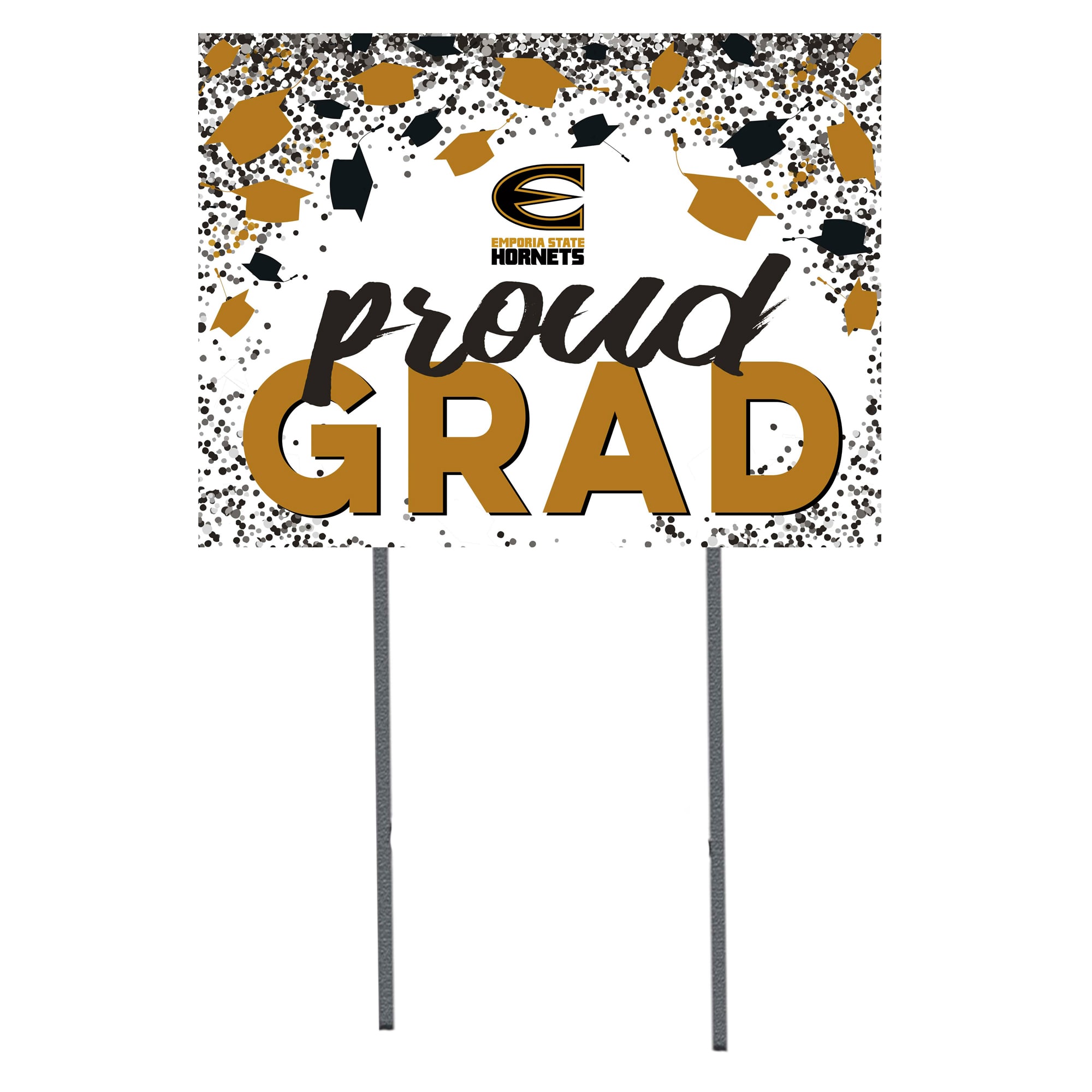 Emporia State Hornets  18" x 24" Proud Grad Yard Sign