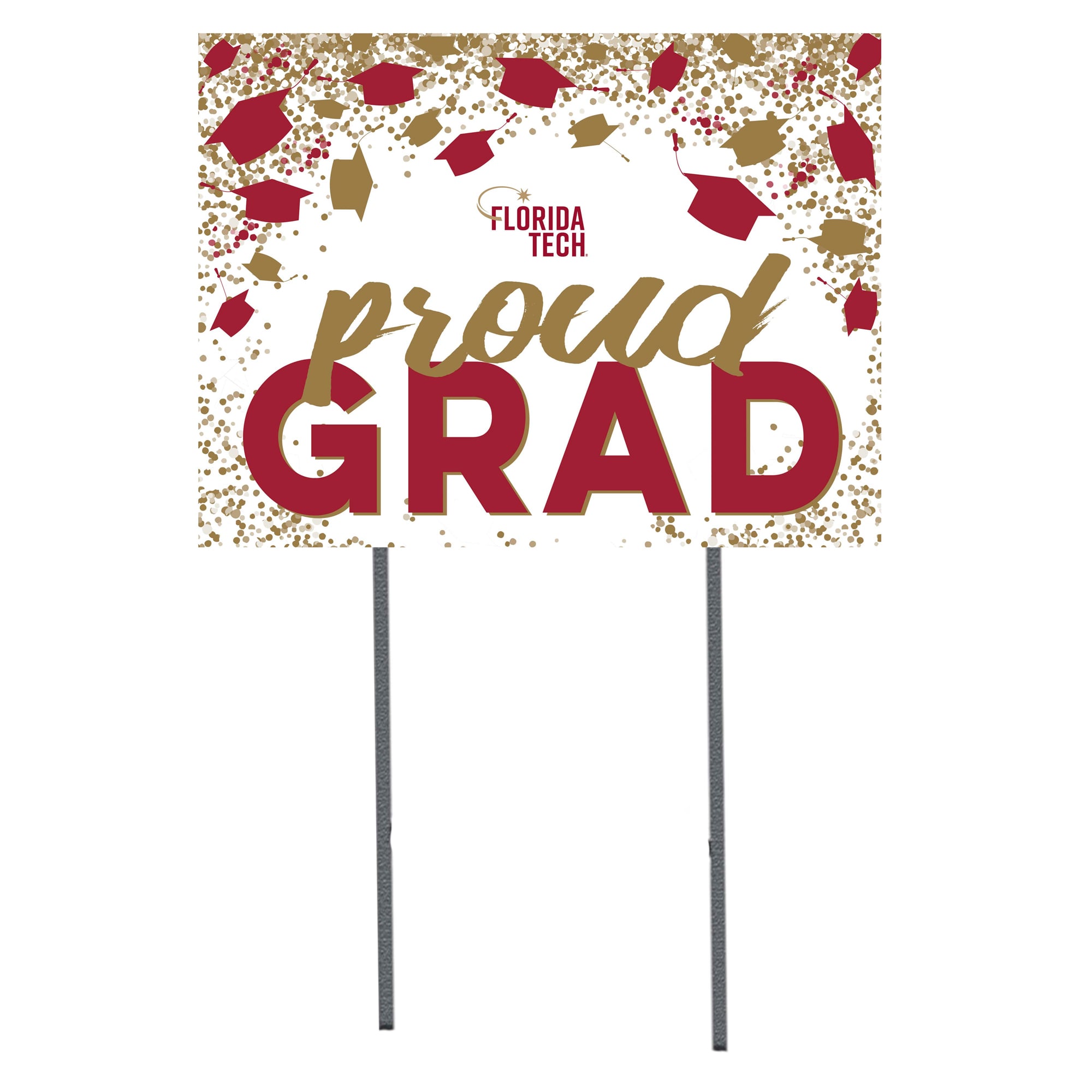 Florida Tech Panthers  18" x 24" Proud Grad Yard Sign