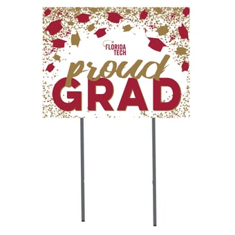 Florida Tech Panthers  18" x 24" Proud Grad Yard Sign
