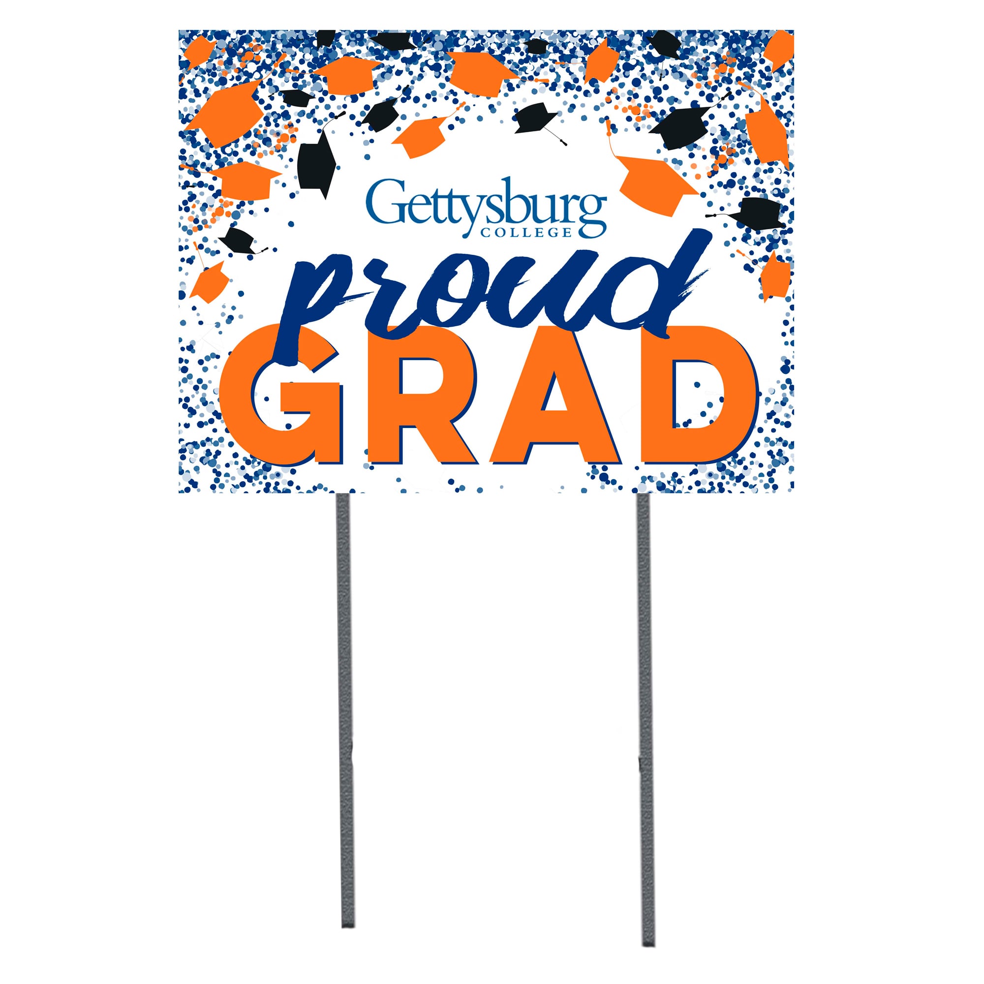 Gettysburg Bullets  18" x 24" Proud Grad Yard Sign