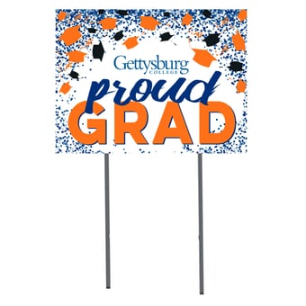 Gettysburg Bullets  18" x 24" Proud Grad Yard Sign