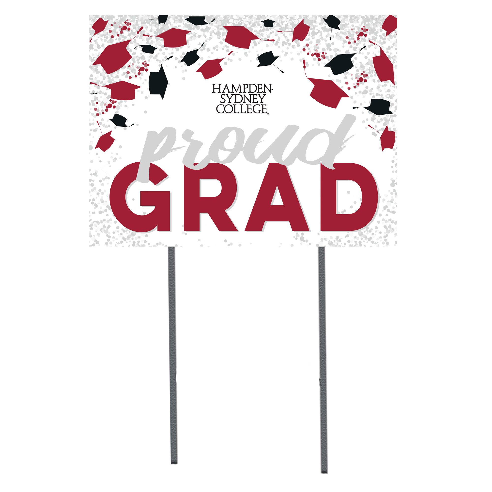 Hampden-Sydney College Tigers  18" x 24" Proud Grad Yard Sign