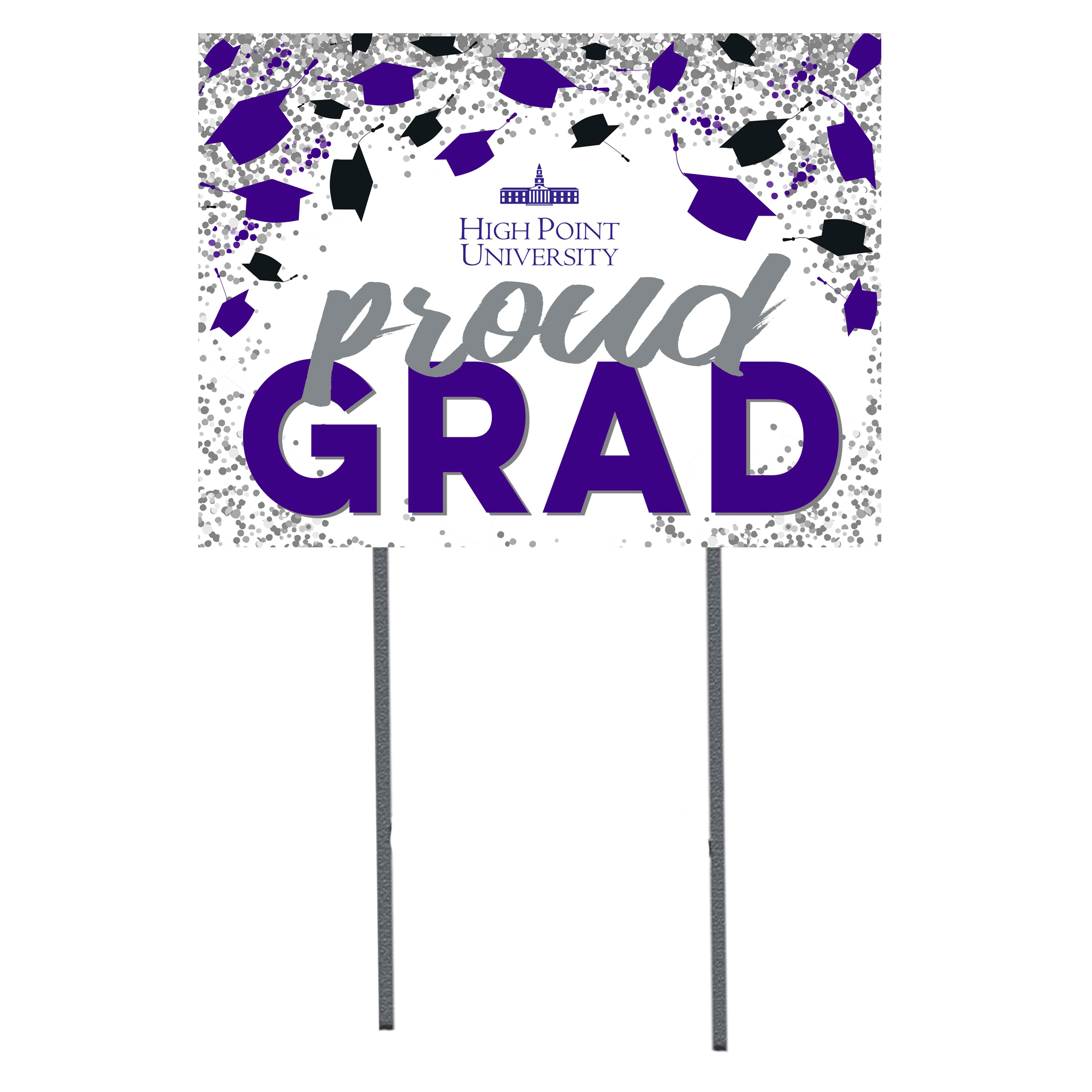 High Point Panthers  18" x 24" Proud Grad Yard Sign