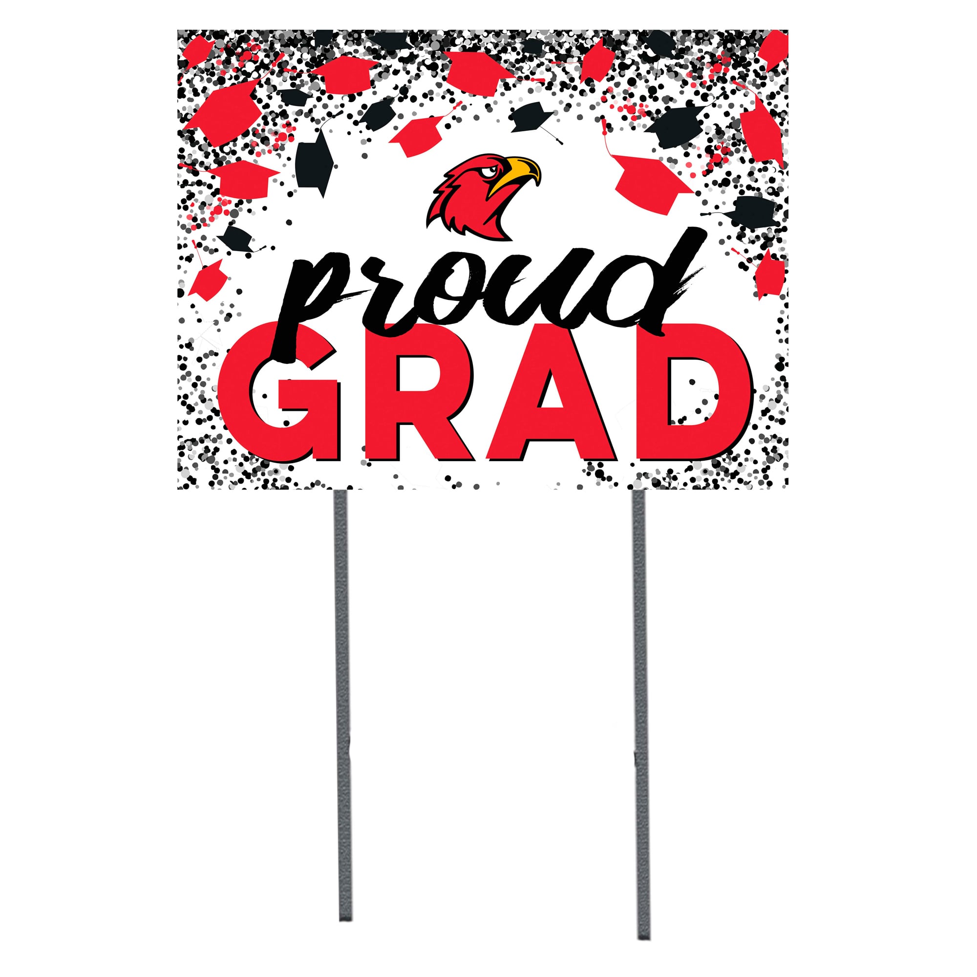 Illinois Tech Scarlet Hawks  18" x 24" Proud Grad Yard Sign