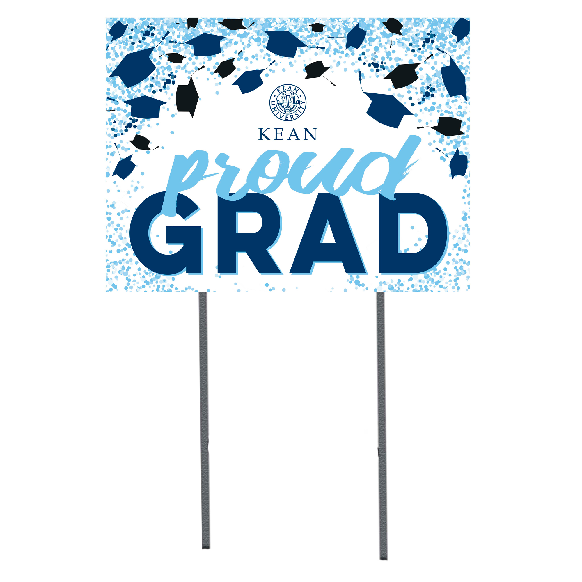 Kean University Cougars  18" x 24" Proud Grad Yard Sign