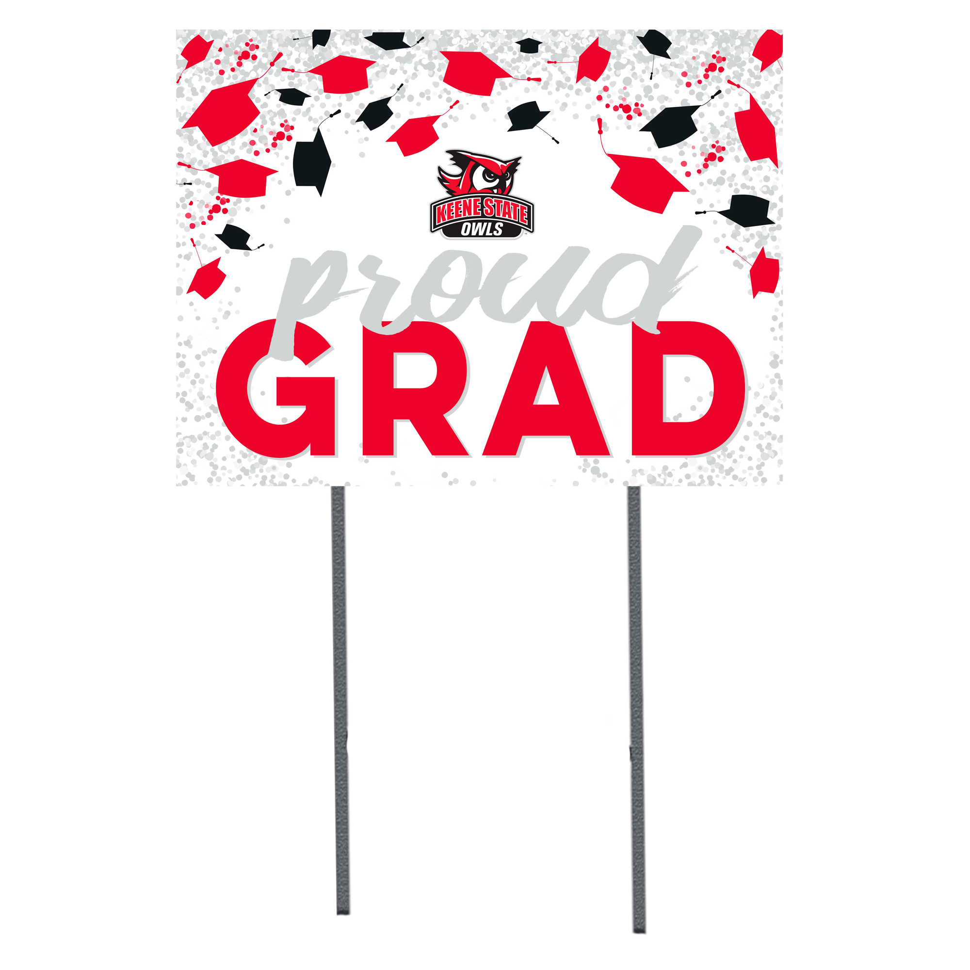 Keene State Owls 18″ x 24″ Proud Grad Yard Sign Keene State Owls 18″ x 24″ Proud Grad Yard Sign