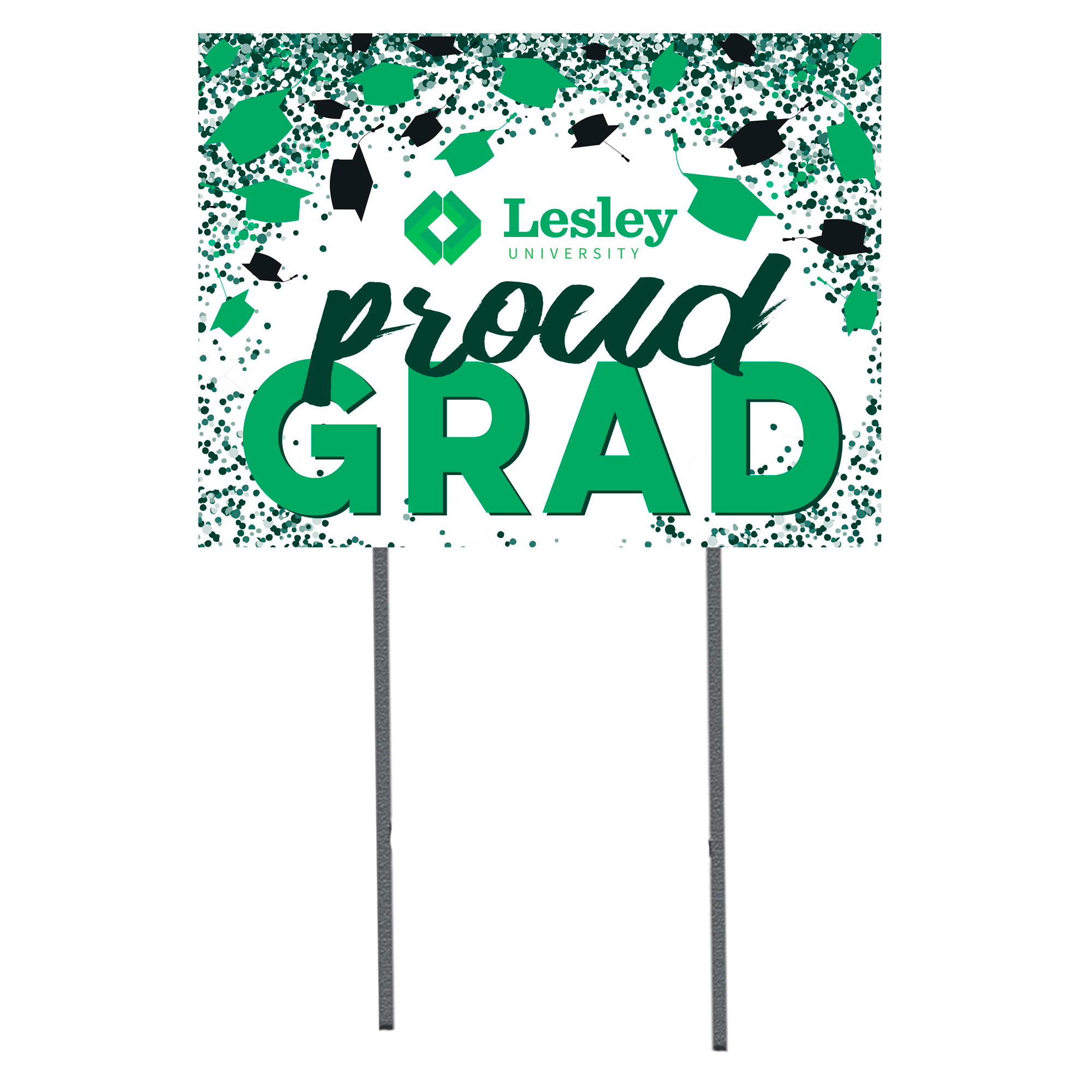 Lesley Lynx  18" x 24" Proud Grad Yard Sign