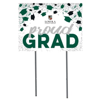 Loyola Greyhounds  18" x 24" Proud Grad Yard Sign