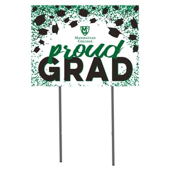 Manhattan Jaspers  18" x 24" Proud Grad Yard Sign