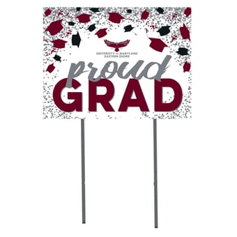 Maryland Eastern Shore Hawks  18" x 24" Proud Grad Yard Sign