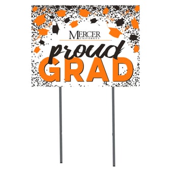 Mercer Bears  18" x 24" Proud Grad Yard Sign