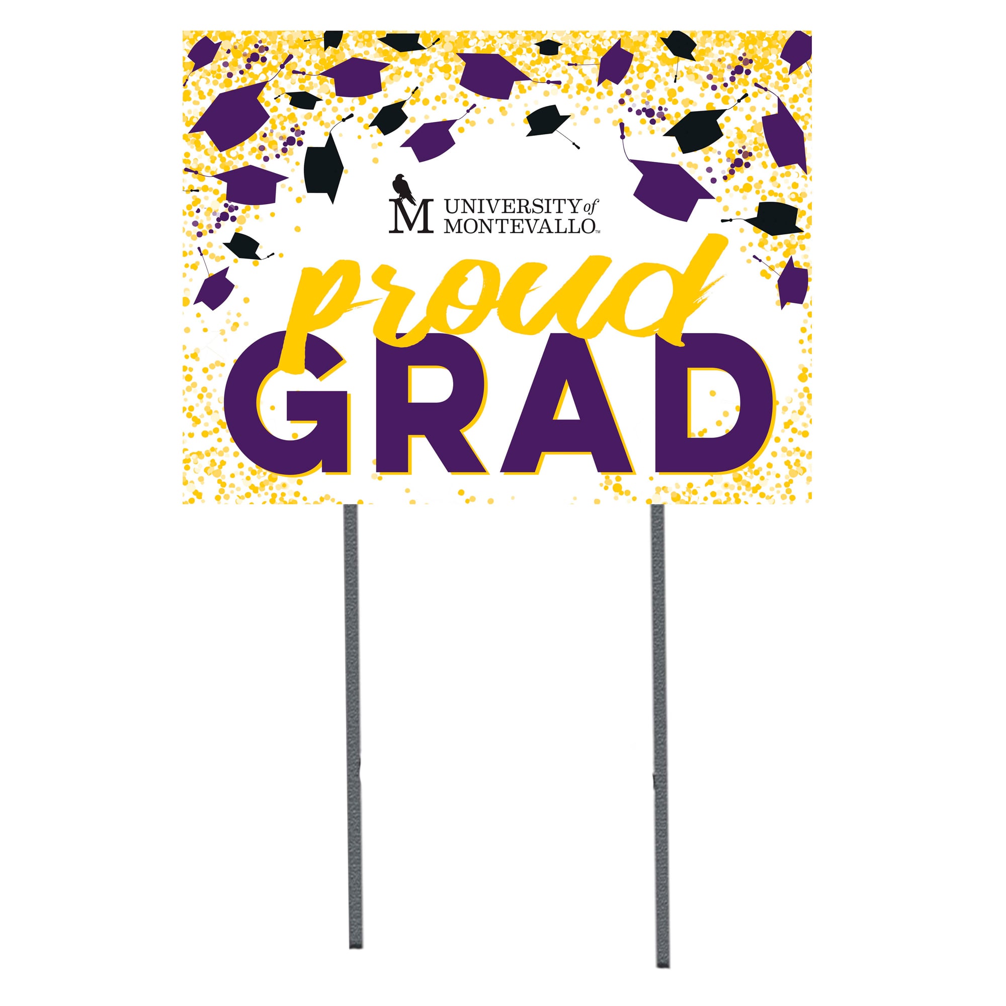 Montevallo Falcons  18" x 24" Proud Grad Yard Sign