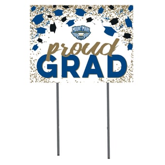 Mount Mary Blue Angels  18" x 24" Proud Grad Yard Sign