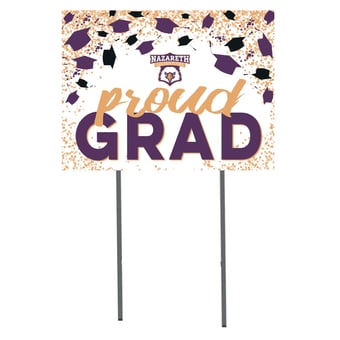 Nazareth University Golden Flyers  18" x 24" Proud Grad Yard Sign