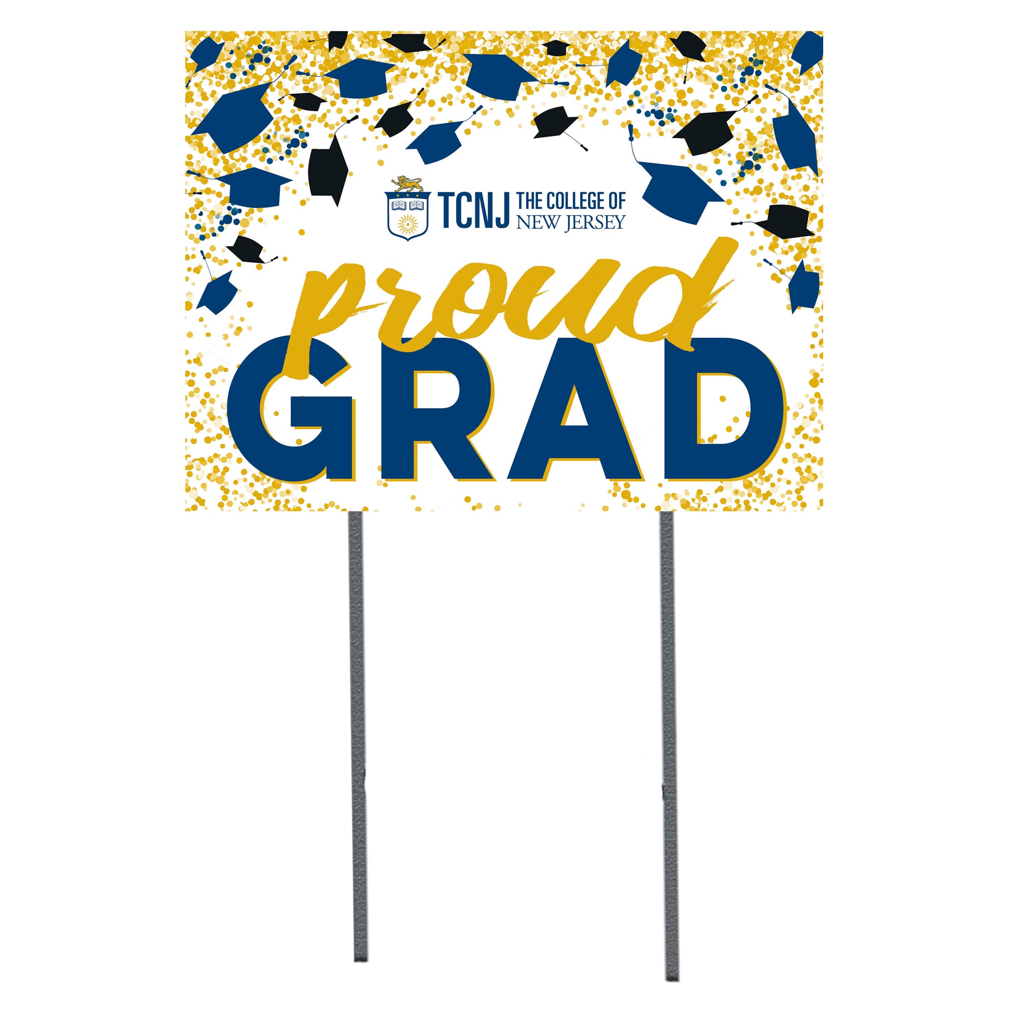 College of New Jersey Lions  18" x 24" Proud Grad Yard Sign