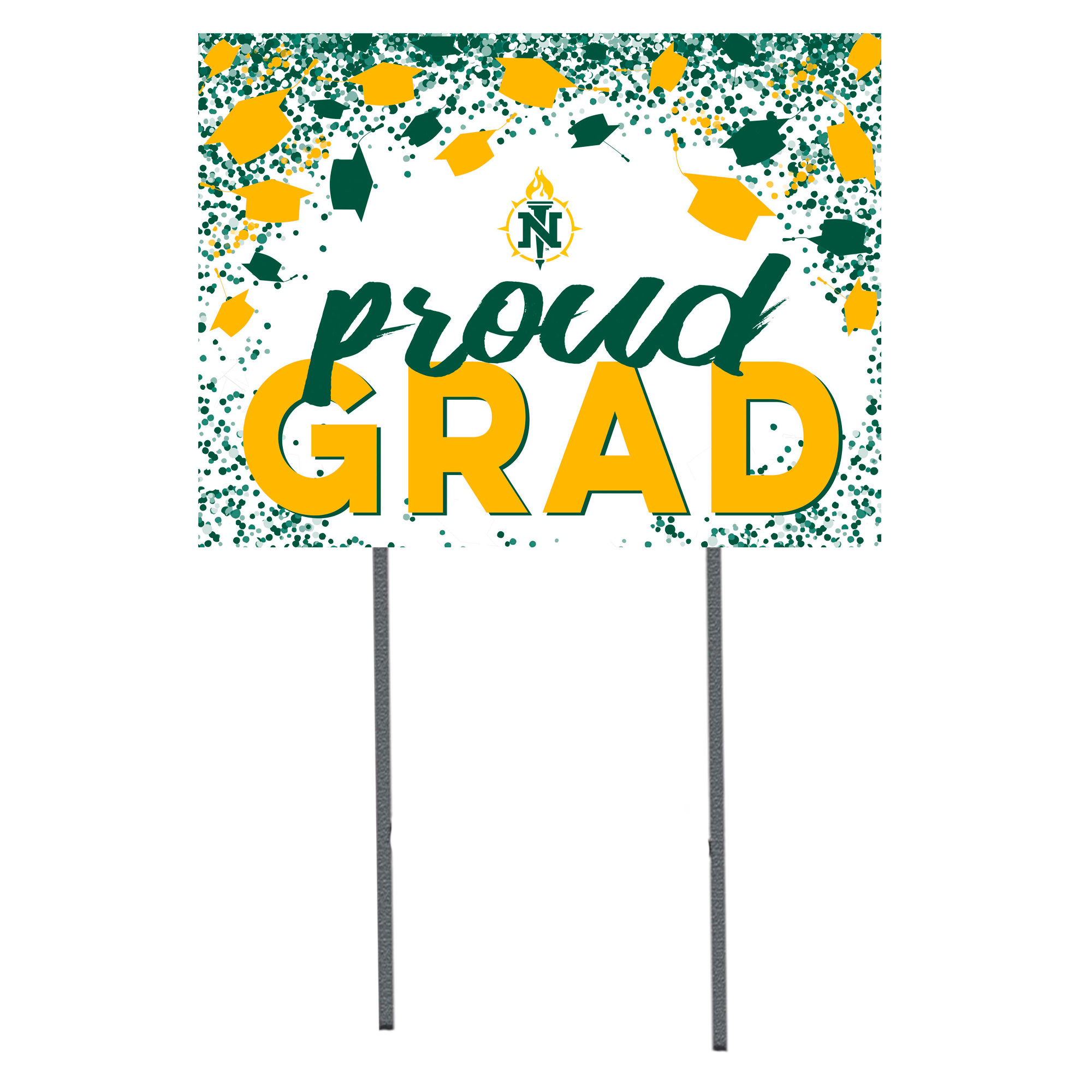 Northern Michigan Wildcats 18″ x 24″ Proud Grad Yard Sign Northern Michigan Wildcats 18″ x 24″ Proud Grad Yard Sign