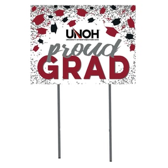 Northwestern Ohio Racers  18" x 24" Proud Grad Yard Sign