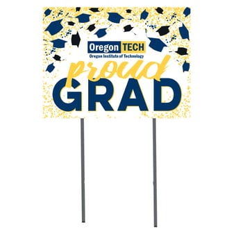 Oregon Tech Hustlin' Owls Class of 2023 18" x 24" Yard Sign
