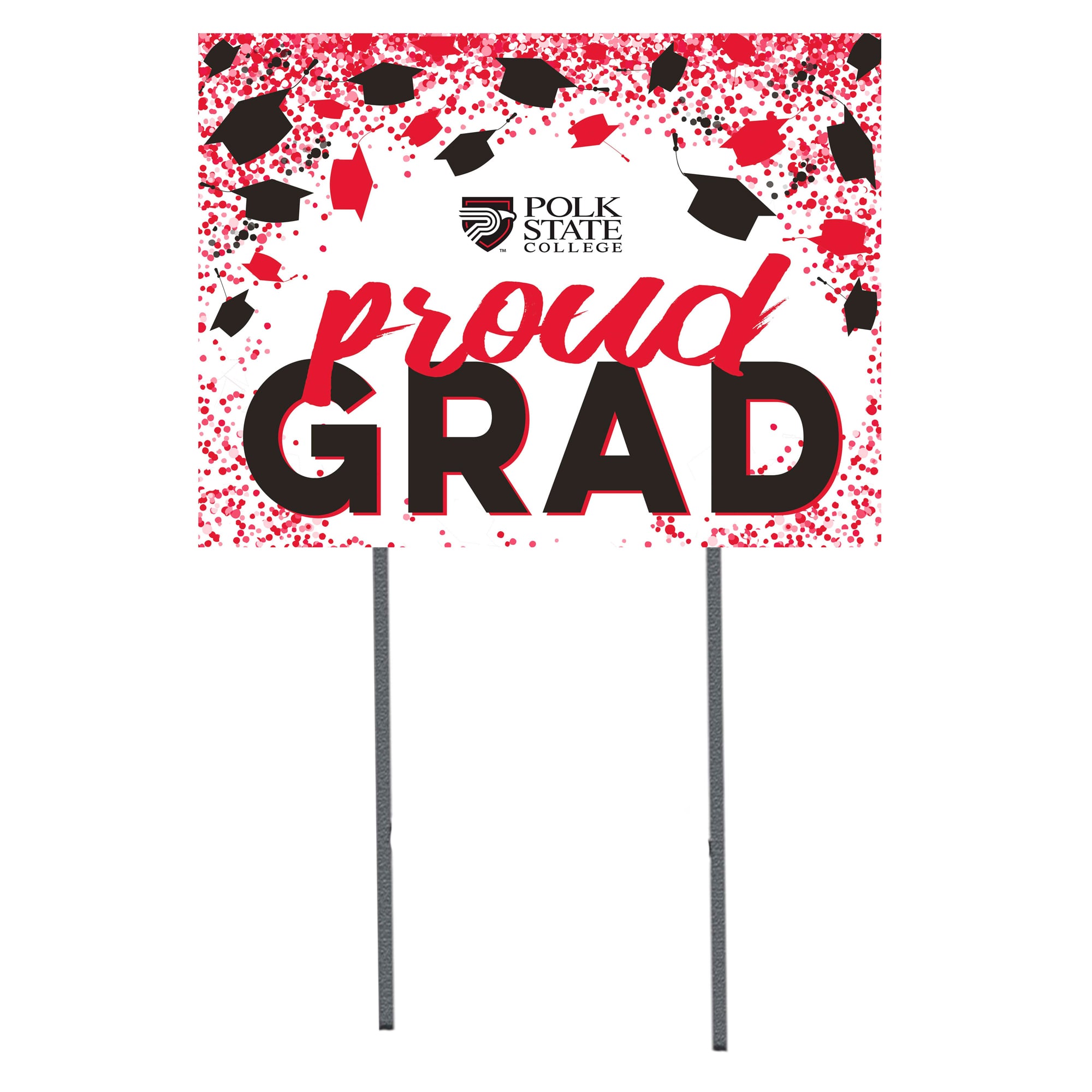 Polk State College Eagles  18" x 24" Proud Grad Yard Sign