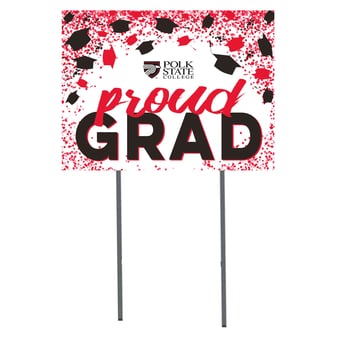 Polk State College Eagles  18" x 24" Proud Grad Yard Sign