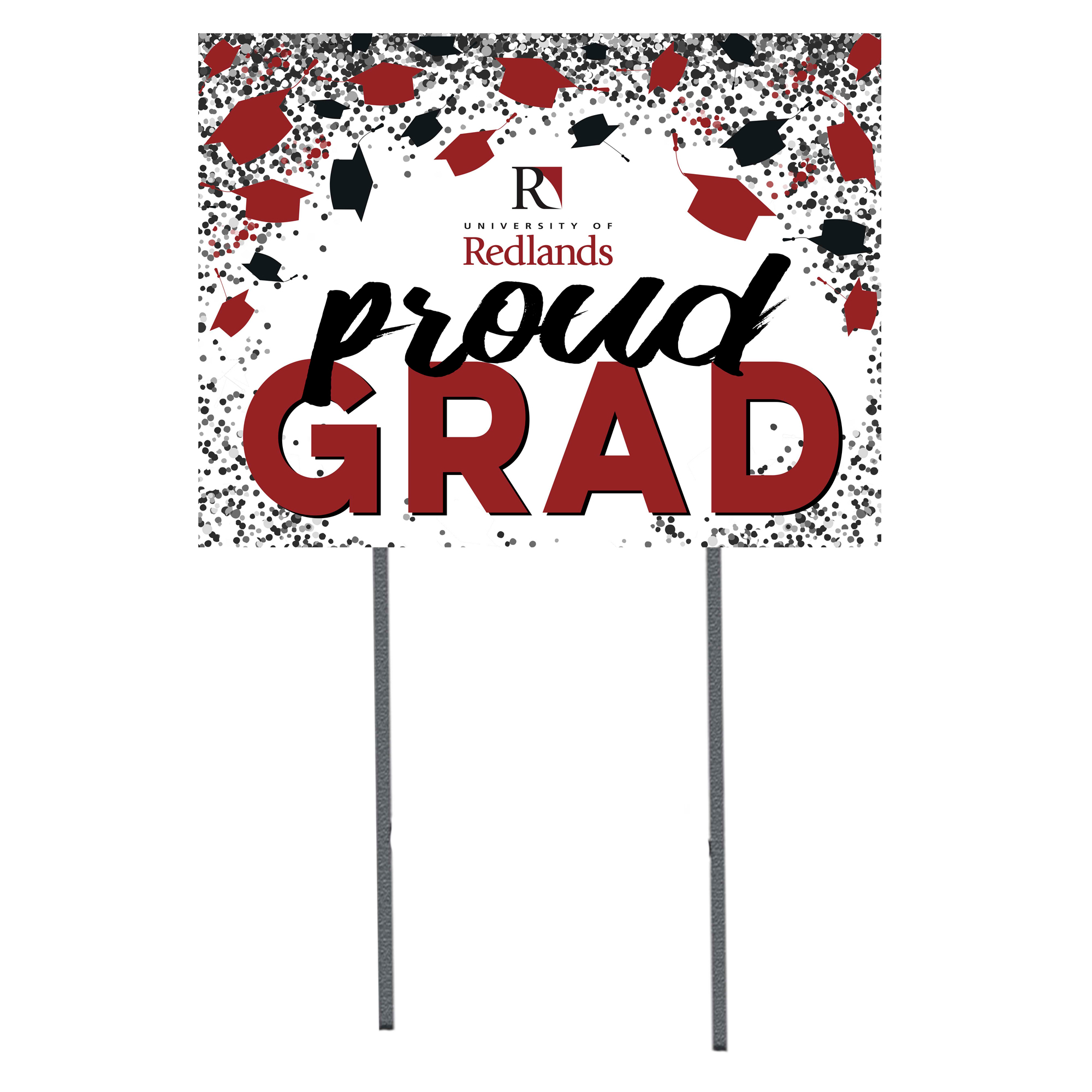 University of Redlands Bulldogs  18" x 24" Proud Grad Yard Sign